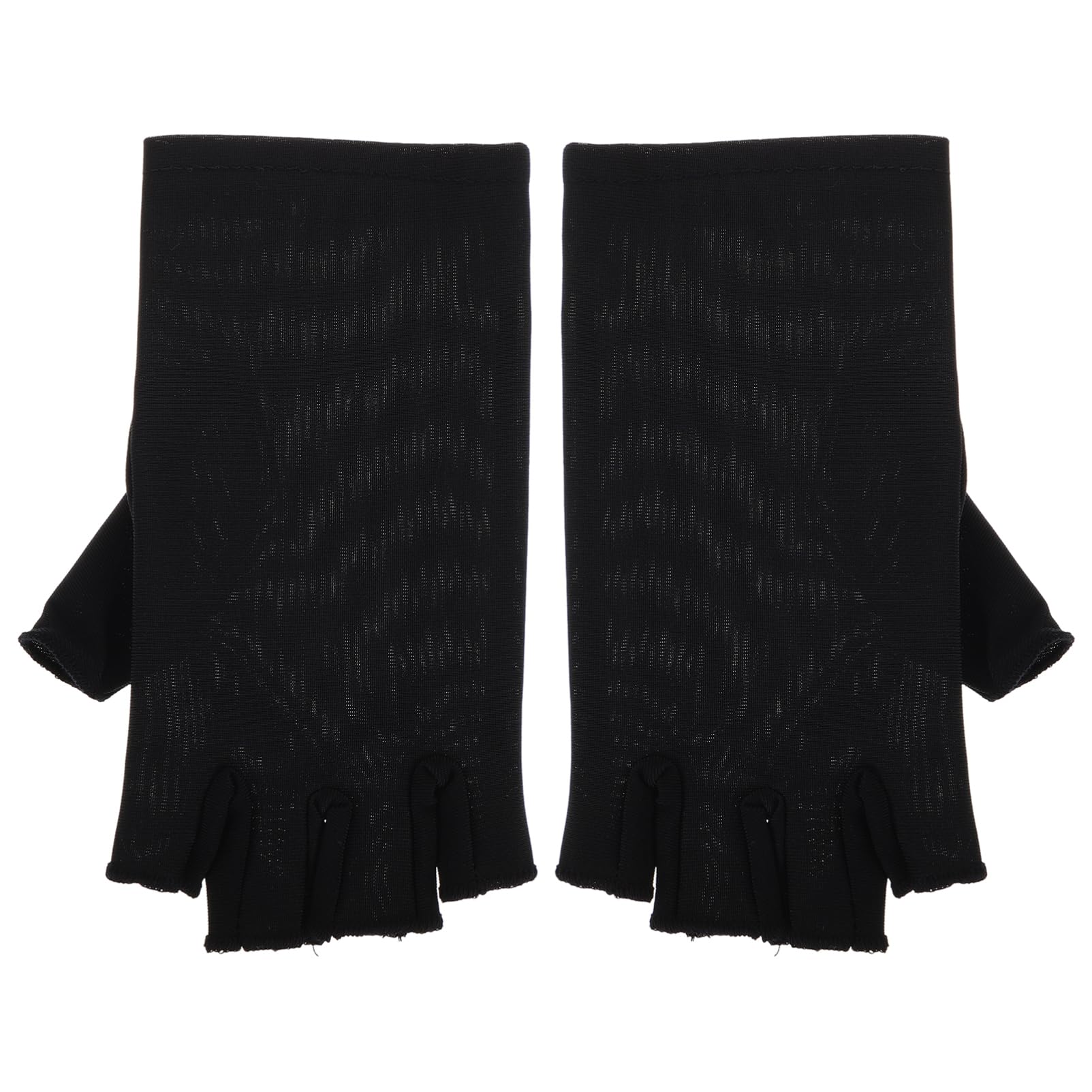 VALICLUD 1pair Gloves for Nails Fingerless Uv Gloves for Manicures Reusable Hand for Outdoor Activities Breathable for Comfort