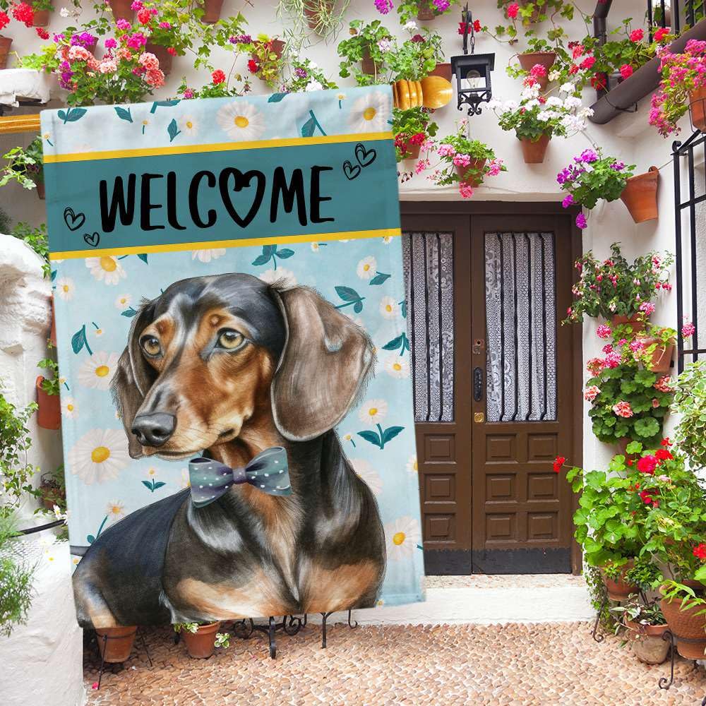 Ganshan Bi Rhodesian Ridgeback Tournesol Maison Drapeau Aquarelle Chien