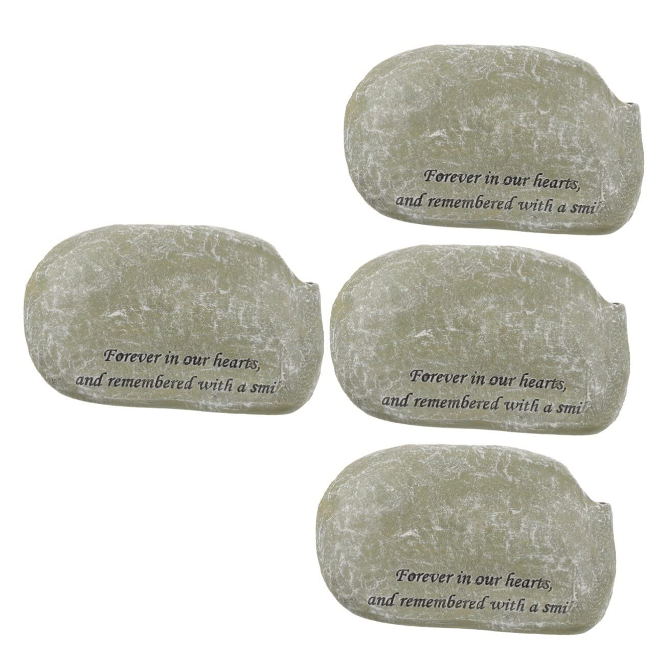 Happyyami 4 Piezas Lápida para Mascotas Marcador De Tumba De Perro Lápida De Perro Marcadores De Tumbas De Mascotas Lápidas De Perro Al Aire Resina Sintética Tumba De Mascota Piedra