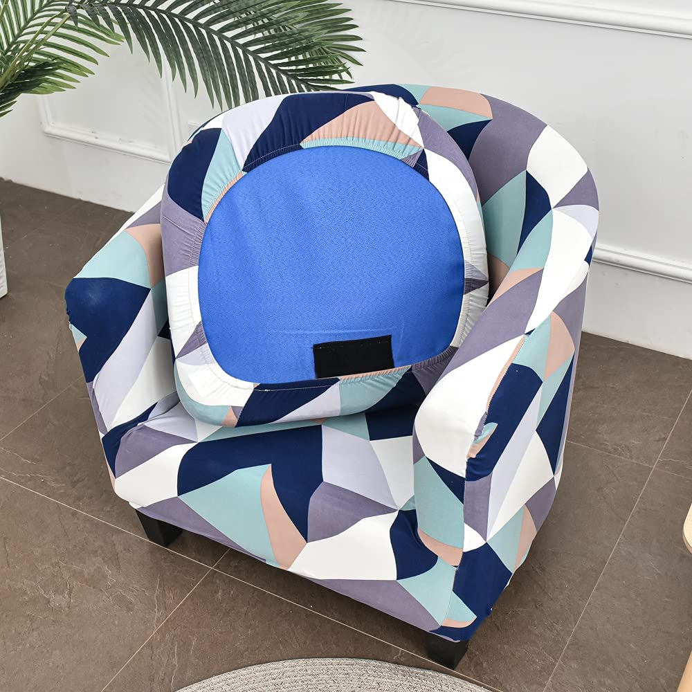 Copripoltrona Elasticizzato Highdi 2 Pezzi Chesterfield - Antiscivolo, Lavabile, Taglia Unica Beige