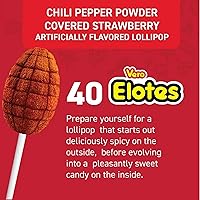 Vista 5 de Vero - Paleta de mango y elote, con recubrimiento de chile en polvo, paleta de dulces calientes y dulces, 40 unidades (paquete de 2)