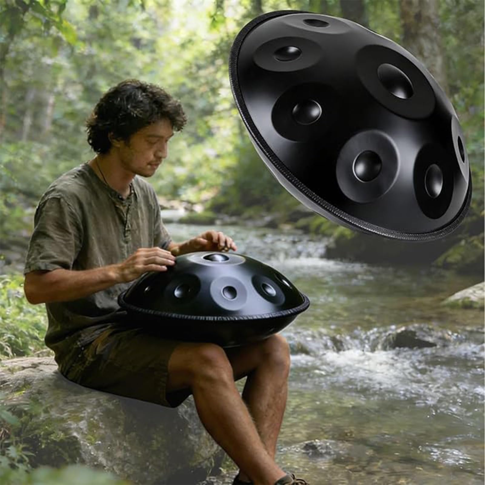 Amazon | 432Hz/440Hz ハンドパン・ドラム大人用 - 瞑想・サウンド