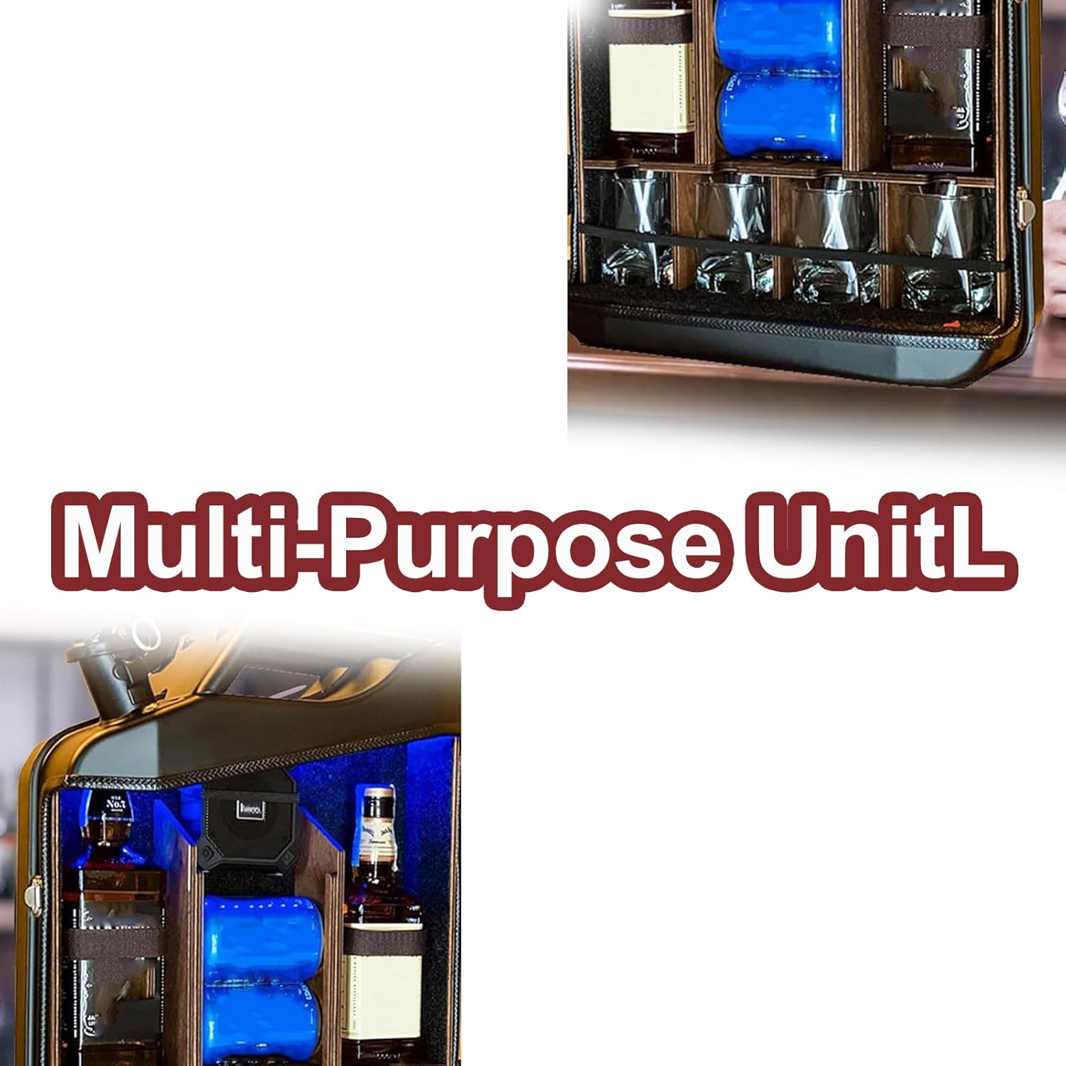 Mini Bar Cabinet Jar Set, Jerry Can Creative Wine Cabinet,Small Mobile Gift, Personalized Small Bar, Mini Can Storage BoxOriginal Gift Idea, for Man, Dad, Husband, Boyfriend, Gift