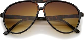 zeroUV Retro Large Teardrop Shaped Lens Aviator Sunglasses 60mm