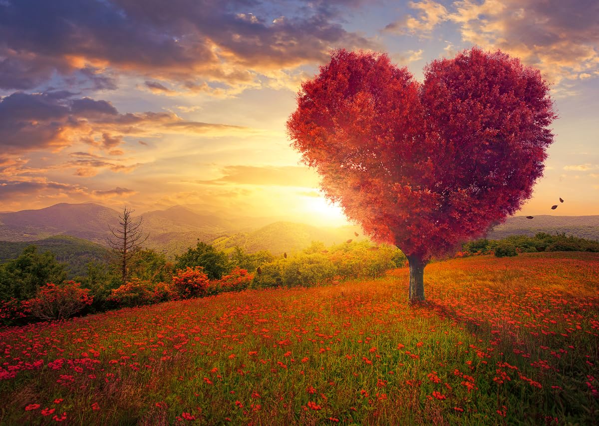 Amazon.com: Wonder Forge Tree of Love 1000 Piece Jigsaw Puzzle for