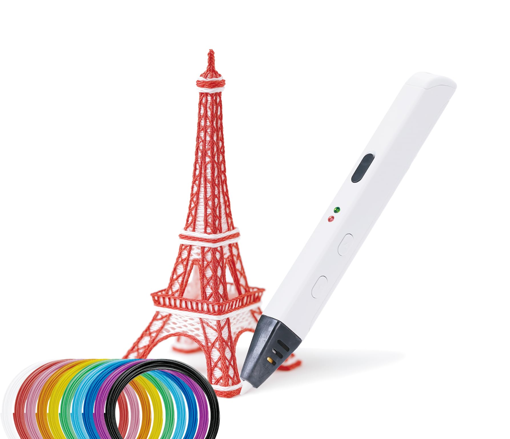 stylo 3d 10 filaments pla colorés