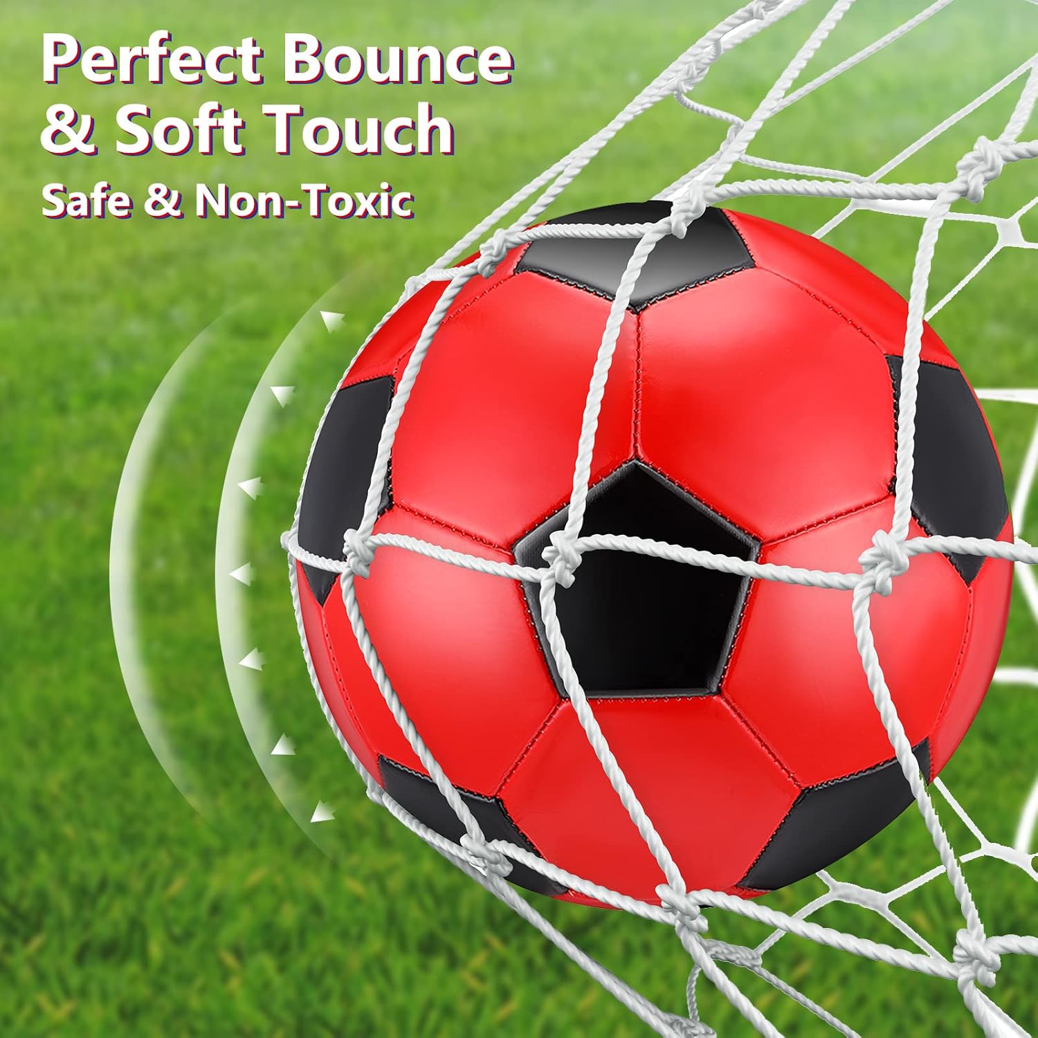 HyDren 4 Pcs Soccer Ball with Pump Official Size 4/5 Deflated Soccer Balls Bulk for Outdoor Indoor Practice Training Sport Gift for Kid Teen Youth Adult Back to School - Image 5