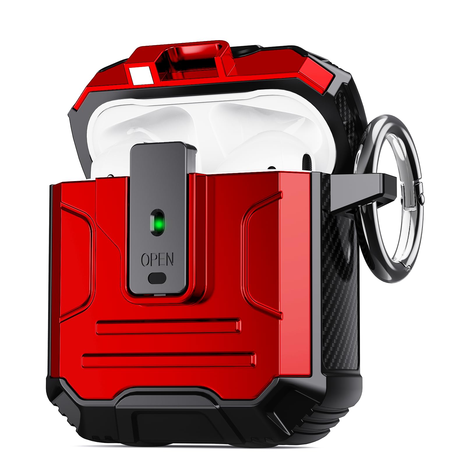 Étui robuste Airpods 2/1 coque antichoc à verrou