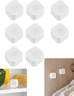 FEZEY 6Pcs Activated Bamboo Charcoal Mini square stickable Adhesive Deodorizer, odor absorber Box for Refrigerator, wardrobe, airfreshner, Cabinet, Car, Home, Dehumidification