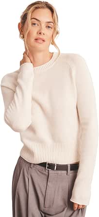 NAADAM Luxe Cashmere Saddle Crewneck Sweater