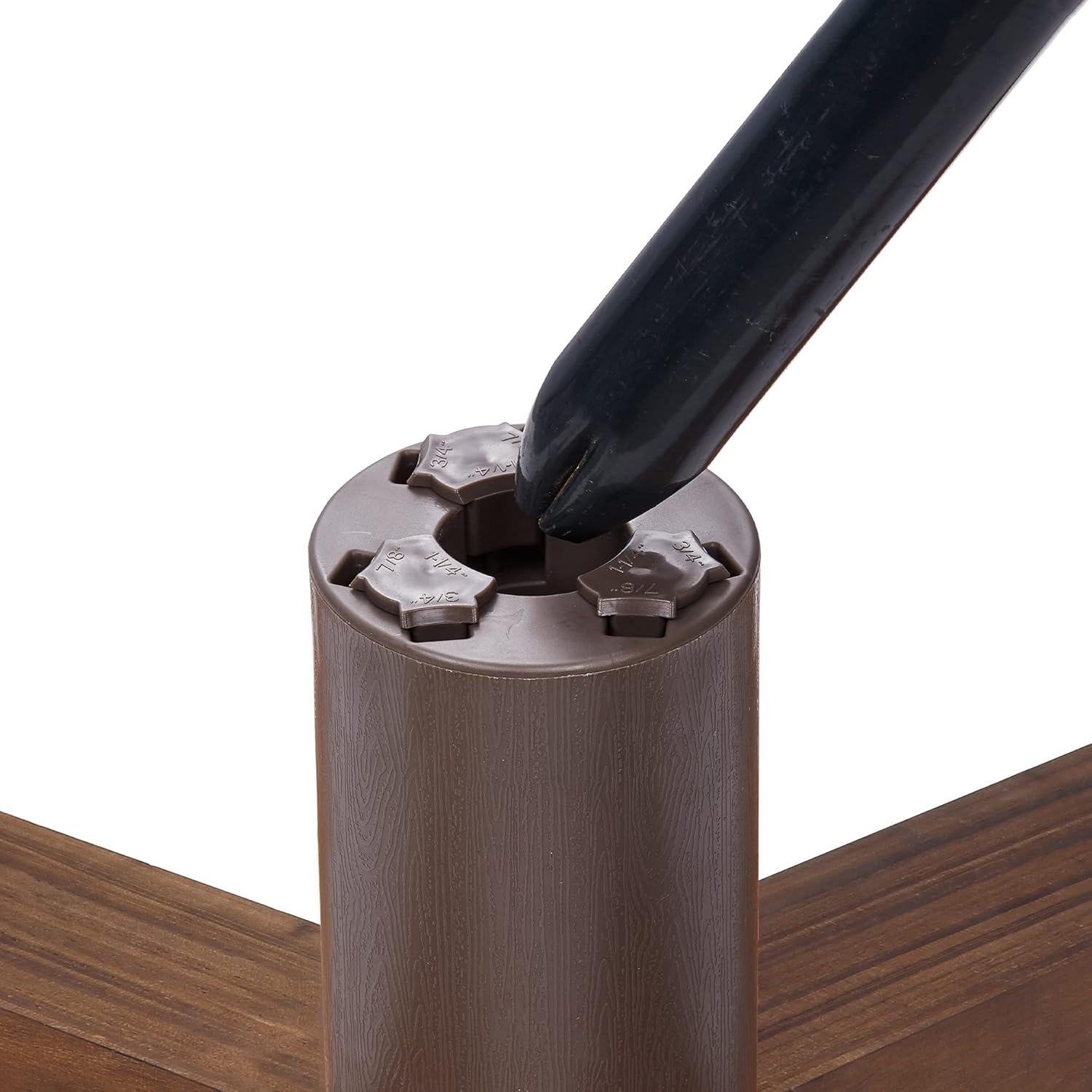 Dark Wood Adjustable Artificial Christmas Tree Stand - for Trees up to 7.75ft Tall