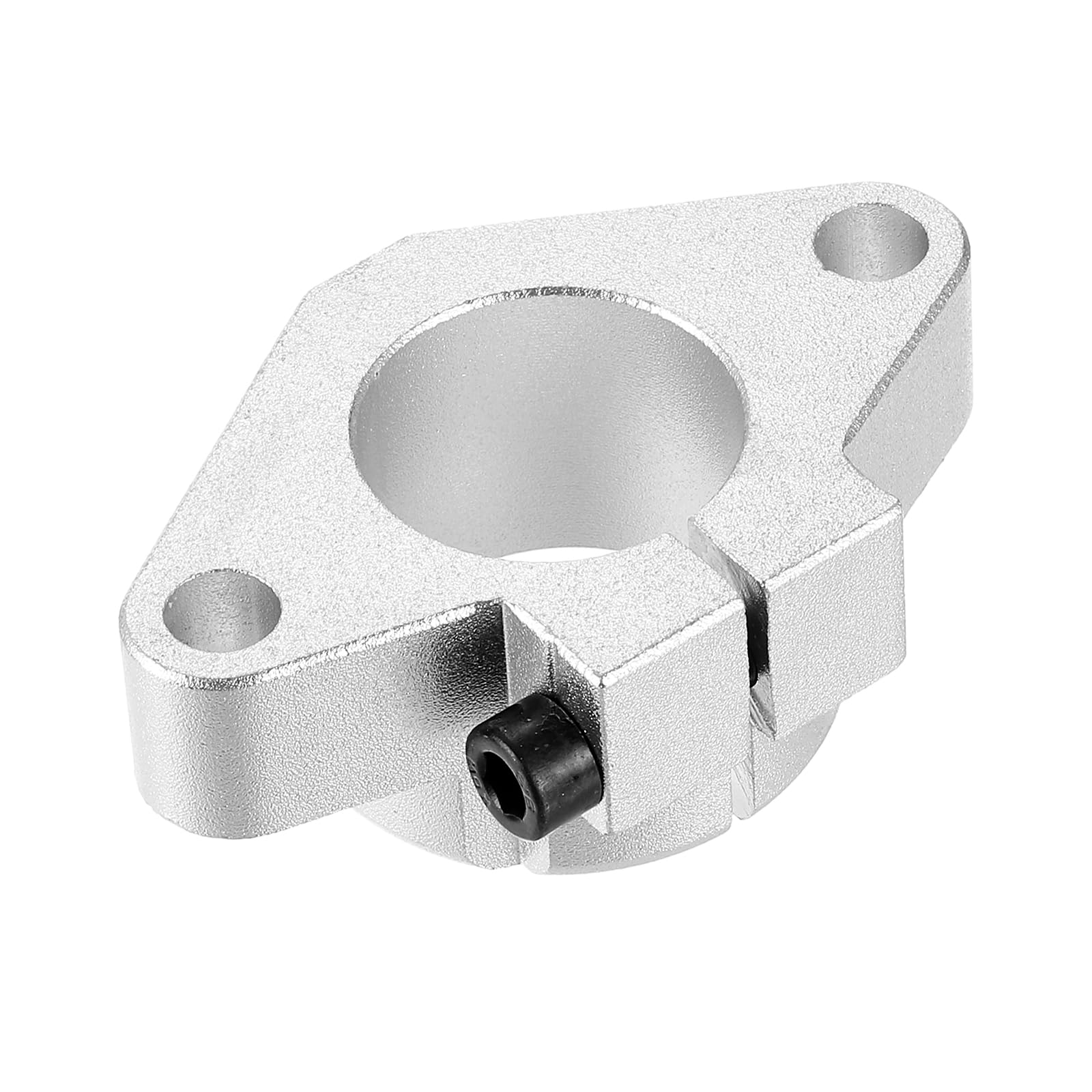 QUARKZMAN 4pcs SHF20 Support De Rail Lineaire En Aluminium Pour Arbre De 20mm De Diametre, Support De Montage Pour Guidage Lineaire Pour Machine CNC, Imprimante 3D, Equipement, Ton Argenté
