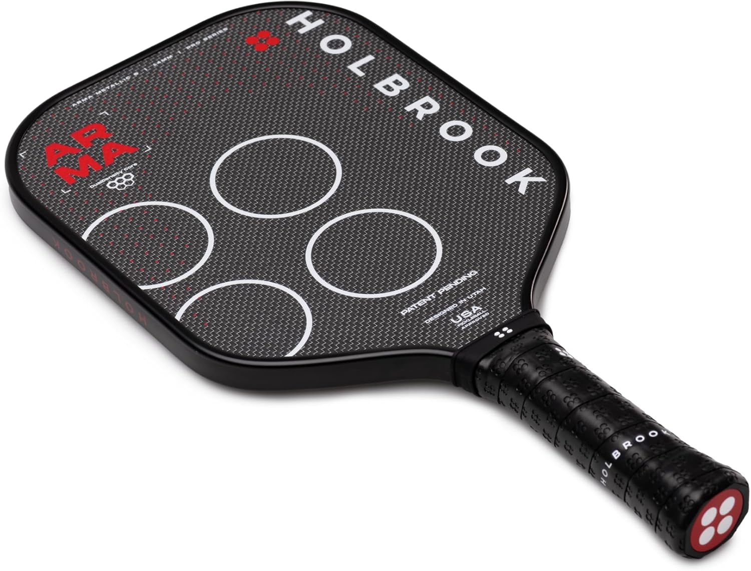 Holbrook ARMA Series Metallic Pickleball Paddle – Carbon Fiber Paddle with Dual-Density Core | USAPA Approved for Tournament Play | Control & Power
