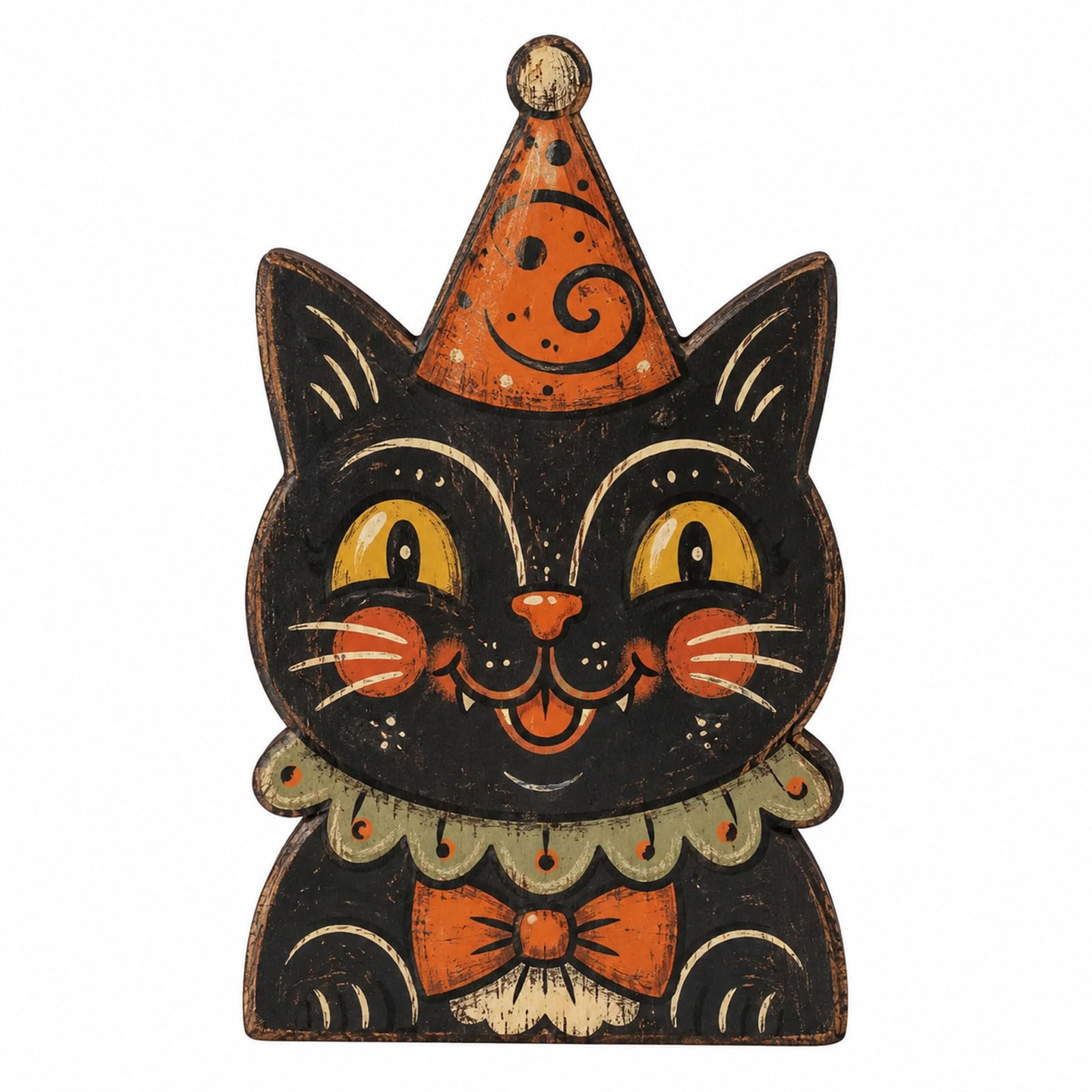 LWHZOFR Halloween Wooden Character Tabletop Decor - Double-Sided Freestanding Halloween Figurine for Mantel Shelf Tiered Tray Table Centerpiece Home Seasonal Decoration
