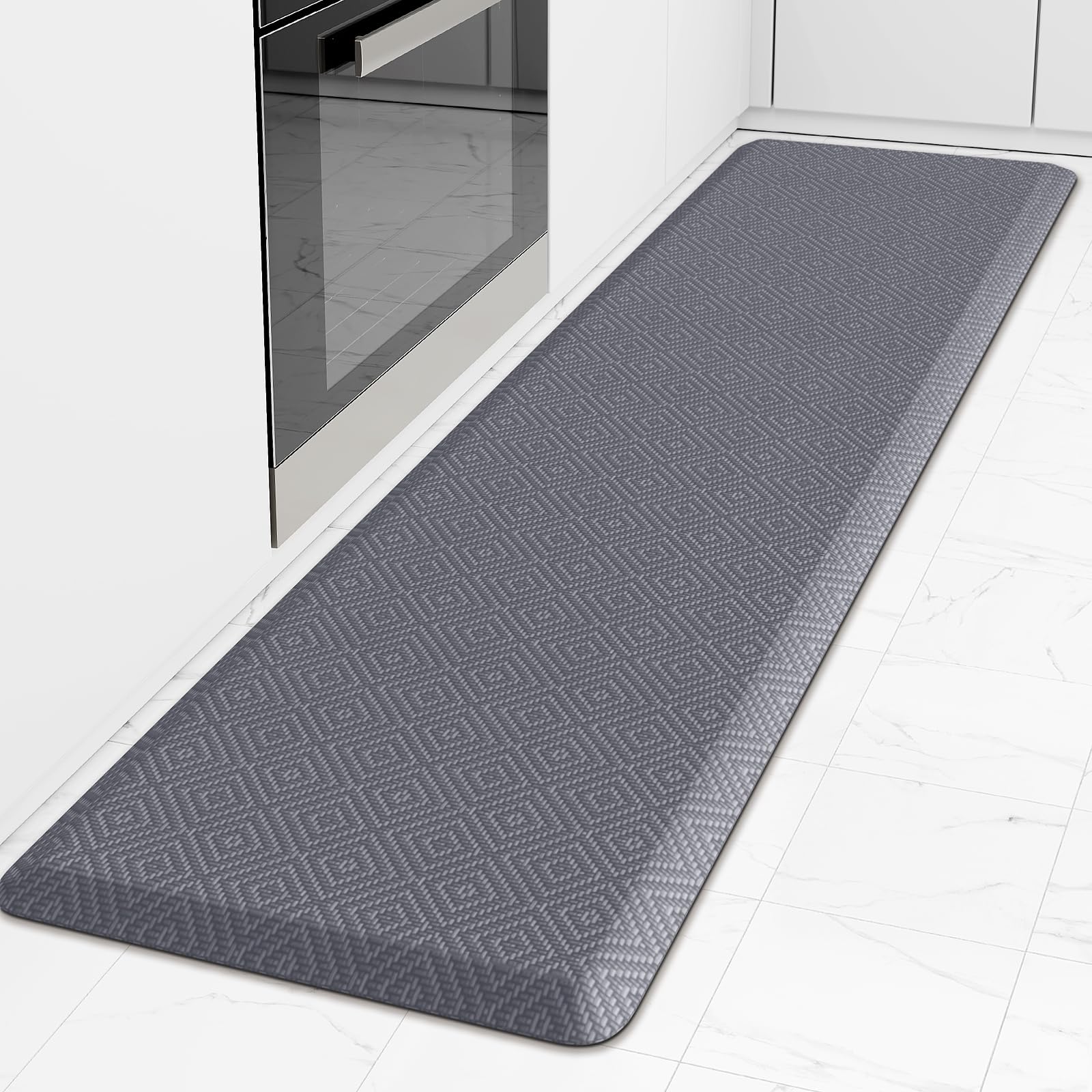 Mattitude Kitchen Mat Cushioned Anti-Fatigue Floor Mat Waterproof Non-Slip Mats and Rugs Standing and Comfort Desk Mats for House Sink Office Laundry
