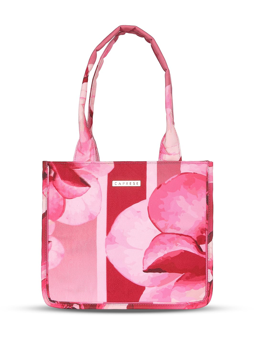 Caprese IRIS FLORAL PRINTED PINK POLY CANVAS LARGE TOTE HANDBAG (B0CYQ9XC7Q) Amazon Price History, Amazon Price Tracker