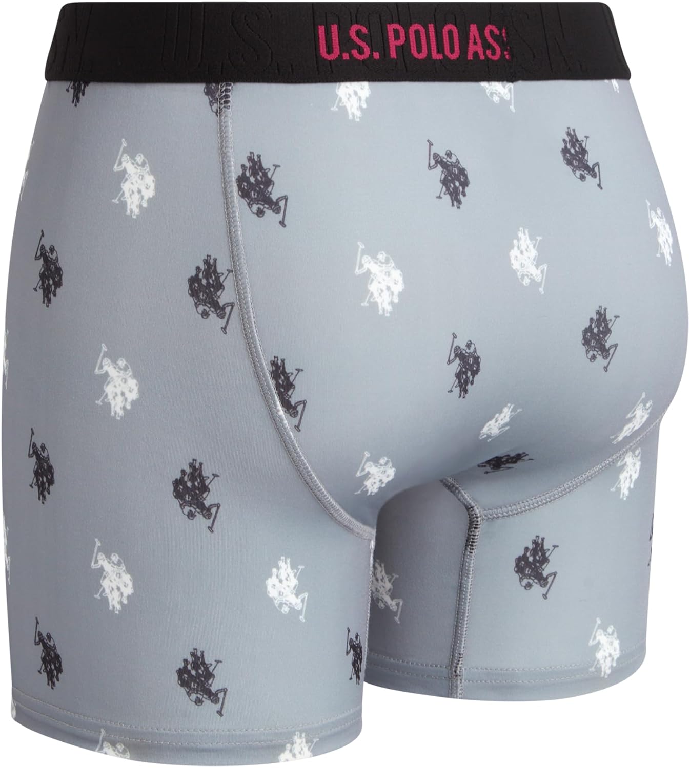 U.S. Polo Assn. Mens Boxer Briefs - 8 Pack 6'' Inseam Cotton Breathable Mens Underwear Boxer Shorts Pack with Contour Pouch - Image 6