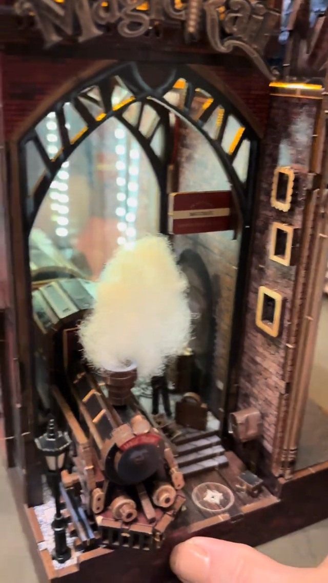 Amazon.com: PENIXEL Book Nook Kit Magic Train Station 3D Wooden