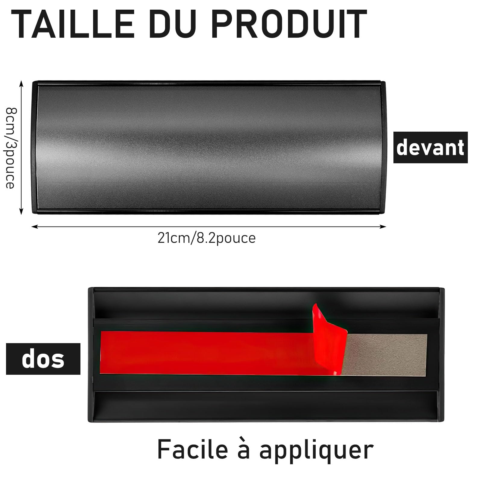 12 pièce Plaque de Porte et de Signalisation en Aluminium