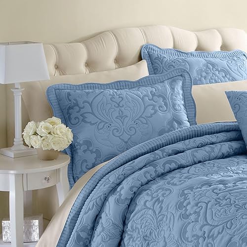 Miniatura 3 de BrylaneHome Amelia Sham - Estándar, Seaglass