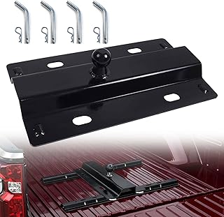 30000 lbs Universal Gooseneck Ball Plate Fit for All Standard 5th Wheel Rails, Hitch