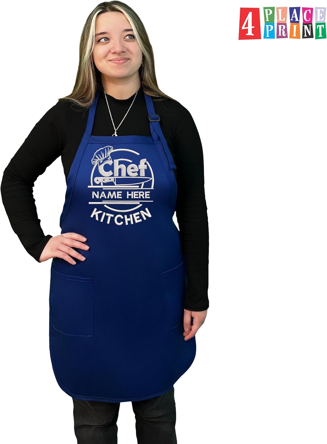 Personalized Embroidered Apron with Custom Name. Professional Quality Apron for Men & Women. Kitchen Design