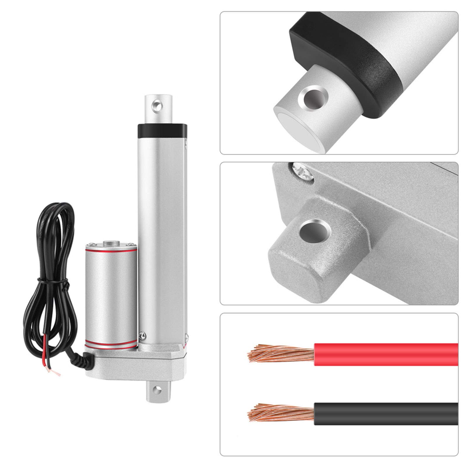 Akozon 100mm 12V Gleichstrom Linearantrieb Motor 4 Zoll Hub
