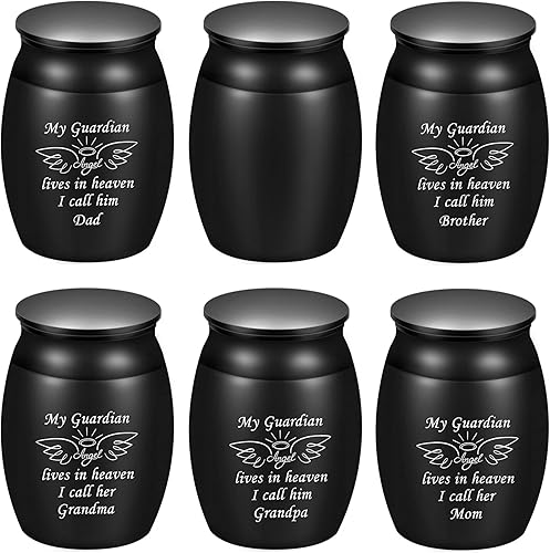 Urnas personalizadas para cenizas humanas, pequeñas y hermosas urnas de cremación de ángel para hermano, urnas de recuerdo para funerales, urnas