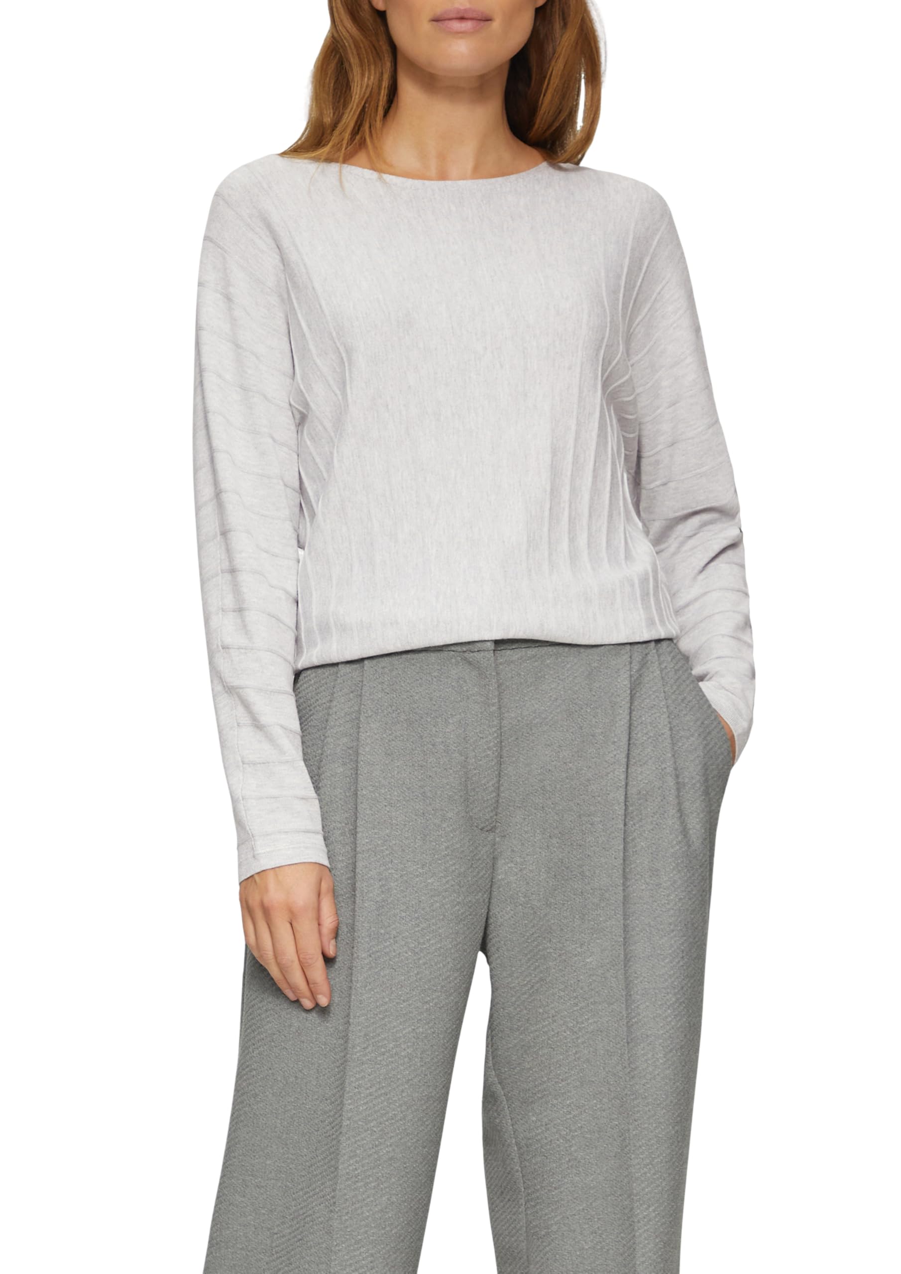 Pull noir s.Oliver LABEL 2156040 en maille premium texturée - 7