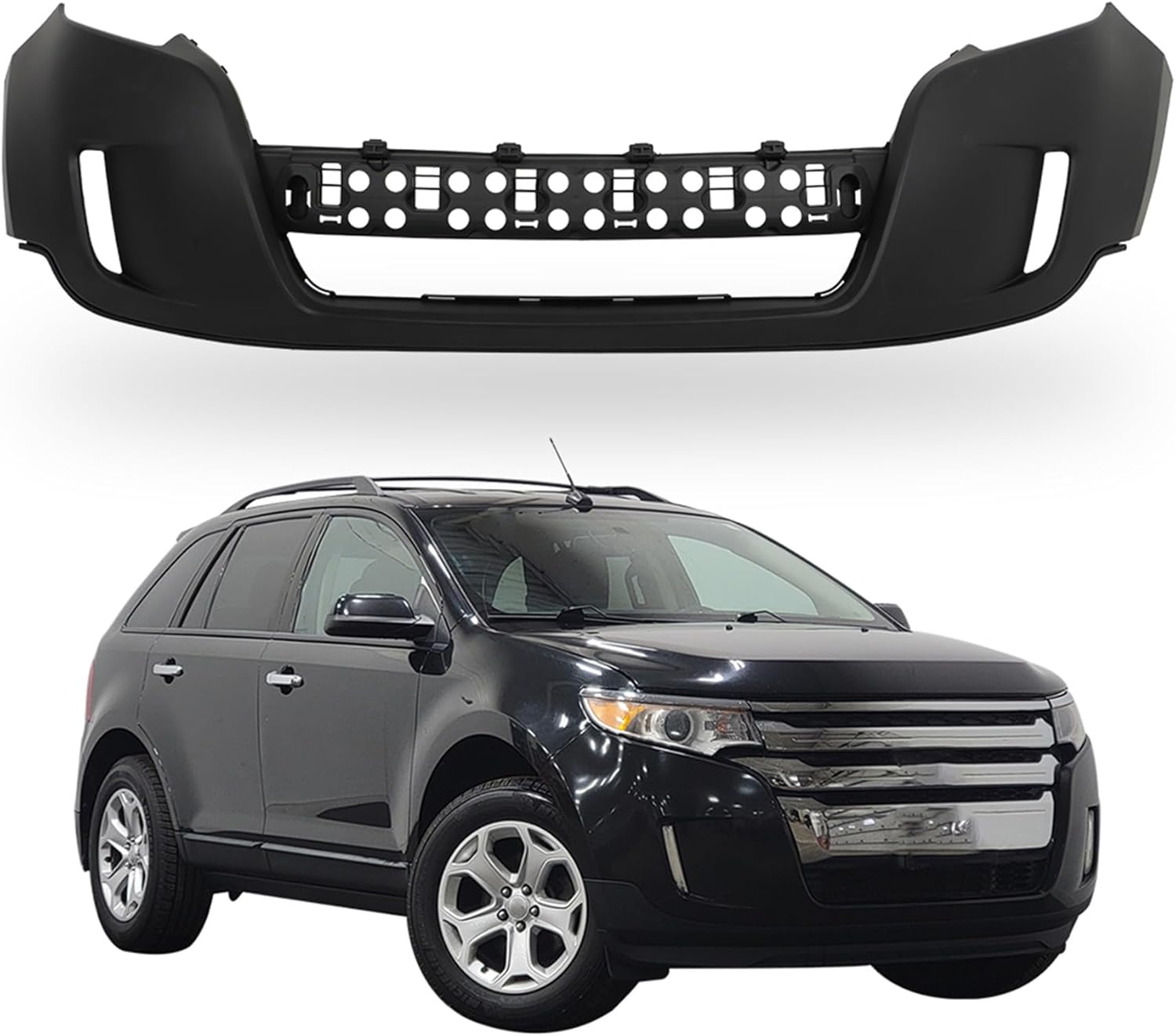 GXYWADY Front Bumper Cover Fascia Replacement for Edge SUV 2011 2012 2013 2014
