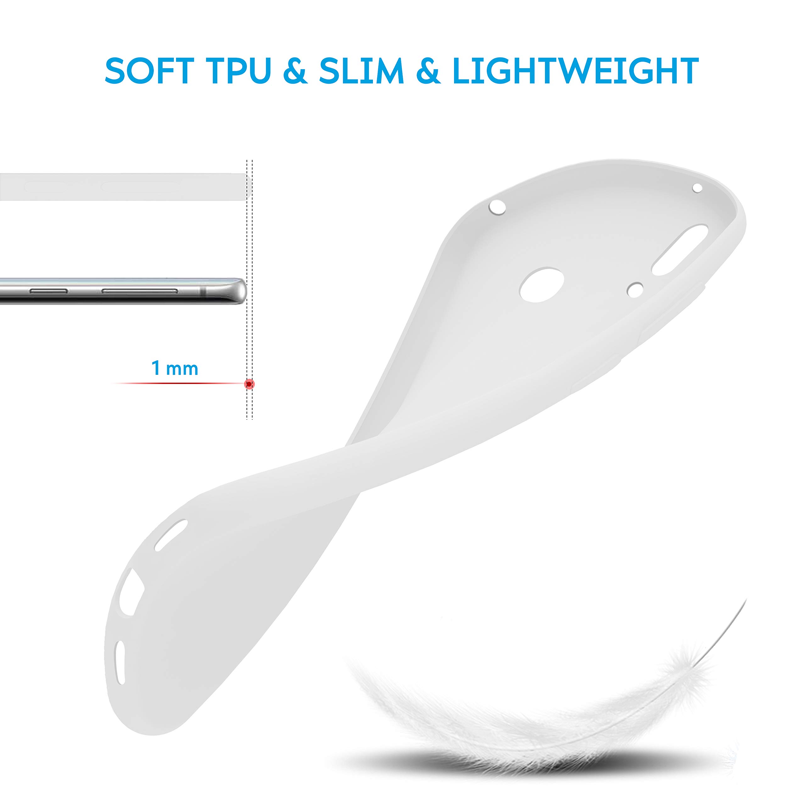 Cover TPU Ultra Sottile Trasparente Per Huawei Y7 (2019) – Custodia Morbida In Silicone