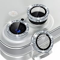 Vista 54 de Choiche Compatible para iPhone 15/iPhone 15 Plus Protector de Lente de Cámara Brillante, Vidrio Templado 9H Cubierta de Cámara Protector de Pantalla