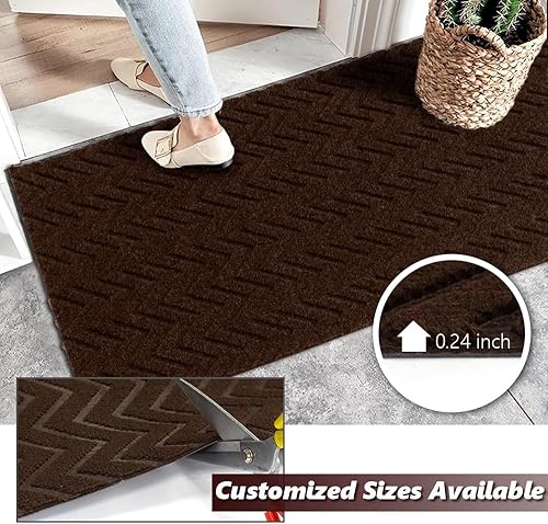 Miniatura 6 de Alfombra de pasillo para interiores y exteriores, tamaños personalizados para cocina, entrada, dormitorio, con respaldo de goma natural
