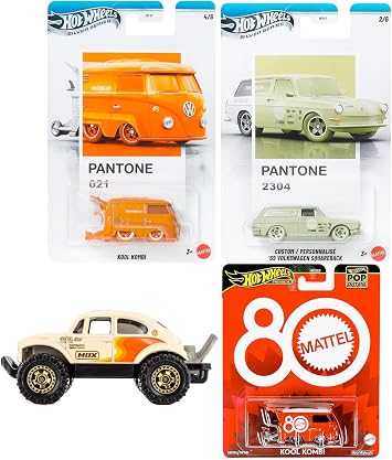 VW Retro Wheels Beetle, Premium Kool Kombi Van, Pantone Squareback, Volkswagen Bug 4x4