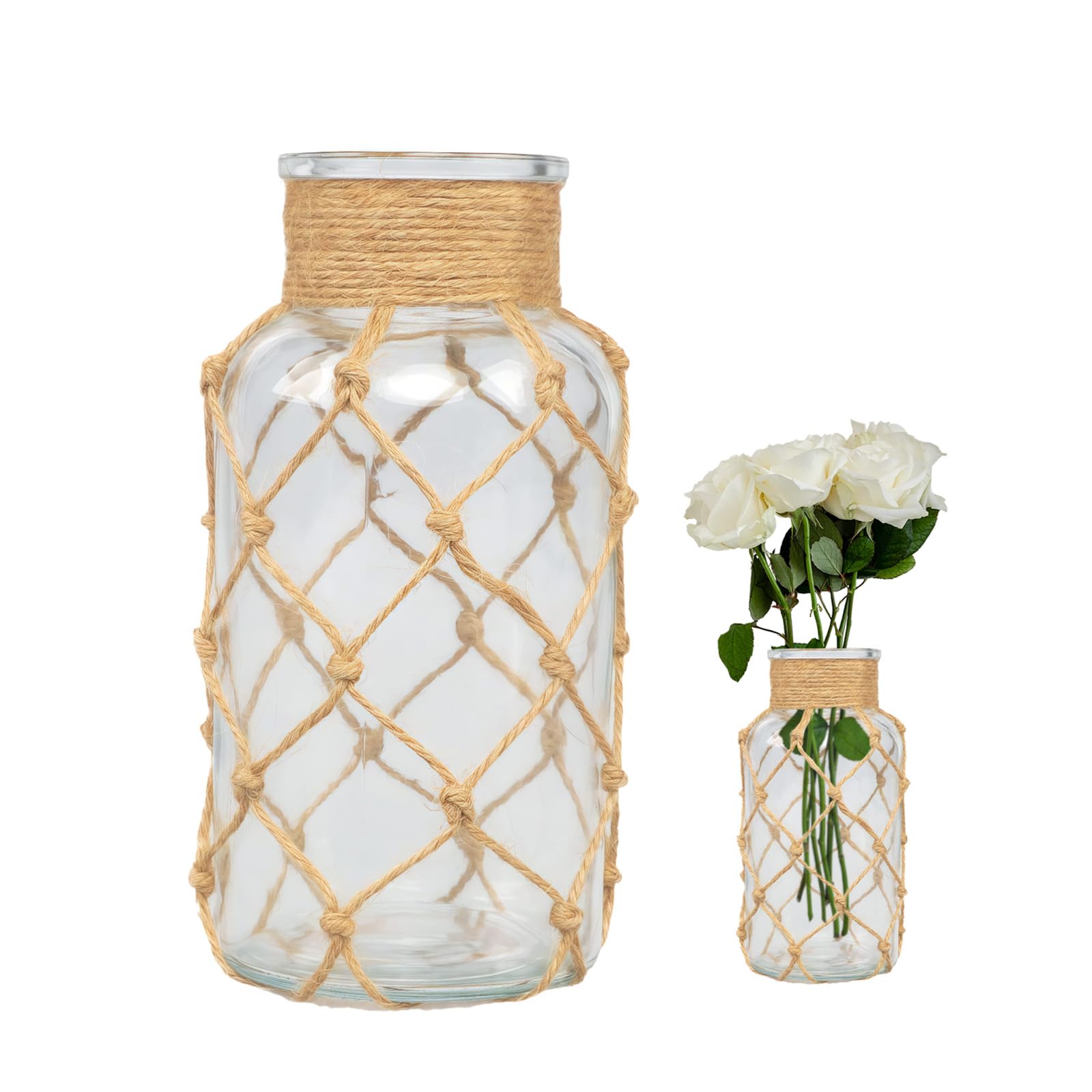 Vase de table en verre transparent de 500 ml ideal pour decoration de mariage