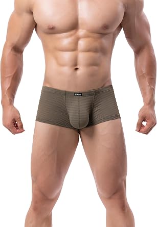 iKingsky Mens Sexy Boxer Briefs Breathable Pouch Shorts Stretch Bulge Trunks Under Panties for Men