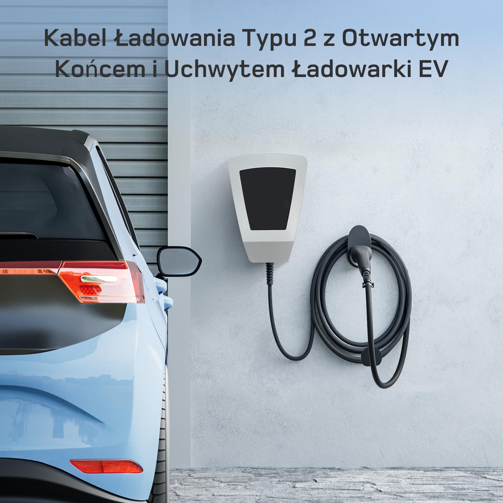 dé Kabel do ładowania typu 2 otwarty koniec 7 kW [1-fazowy | 20 m | 32 A] wolny koniec kabla do Wallbox/stacji ładującej, kabel zastępczy