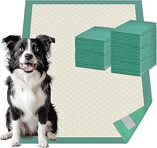 Gardner Pet Welpenunterlagen für Hunde 30 Stück, 94x56 cm Einweg-Tiertrainingskissen mit 4 Klebestreifen XL Pee Pads für Hunde, Welpen, Doggie, Katzen, Kaninchen, geeignet für Kiste/Käfig/Carrier