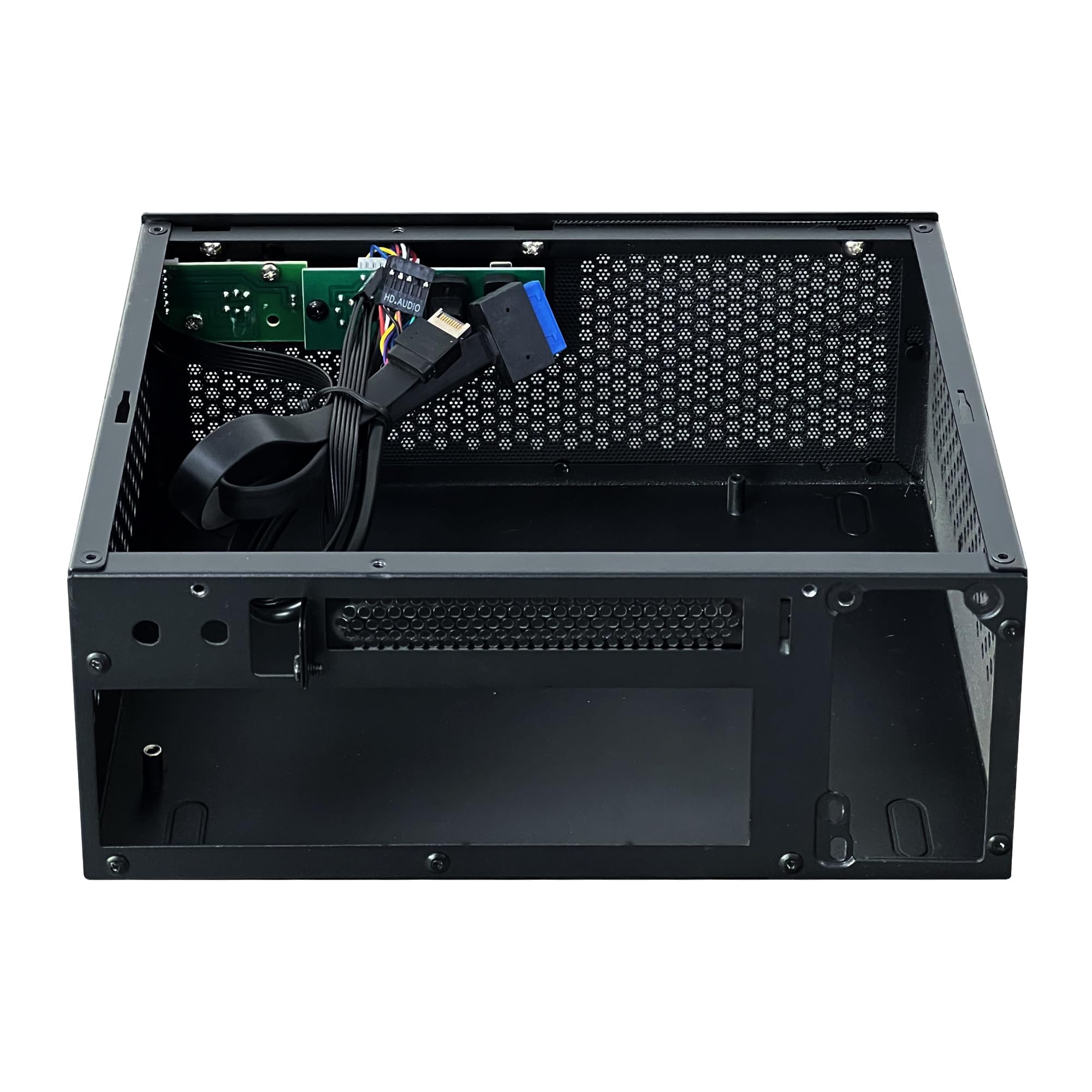 A09 Nero Typec (10g)+USB3.0 Nero Mini-ITX 0.8mm SPCC Computer Desktop Case Fit in Flex PSU