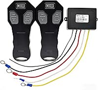Vista 1 de Kit de Control Remoto Inalámbrico para Cabrestante de Recuperación de 12V 100 pies para Jeep Camión ATV SUV Automóvil DC 9-30V 434MHZ Interruptor