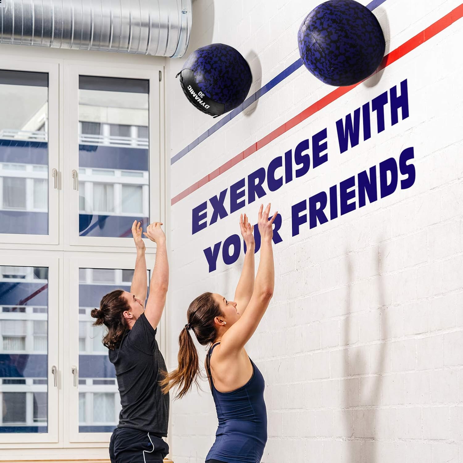 Yes4All Dynamic Wall Ball/Soft Medicine Ball, Wall Med Ball for Crossfit Workout and Full Body Exercises – 30lbs : Sports & Outdoors