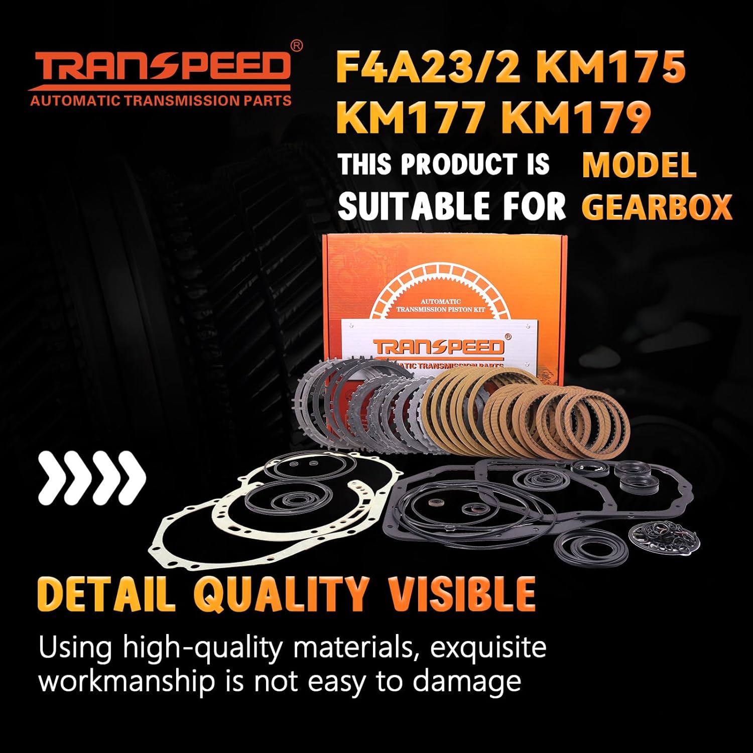 TRANSPEED F4A23 F4A222 KM175 KM177 KM179 Auto Transmission Rebuild Master Kit For SUMMIT COLT SONATA GALANT LASER CHANCELLOR