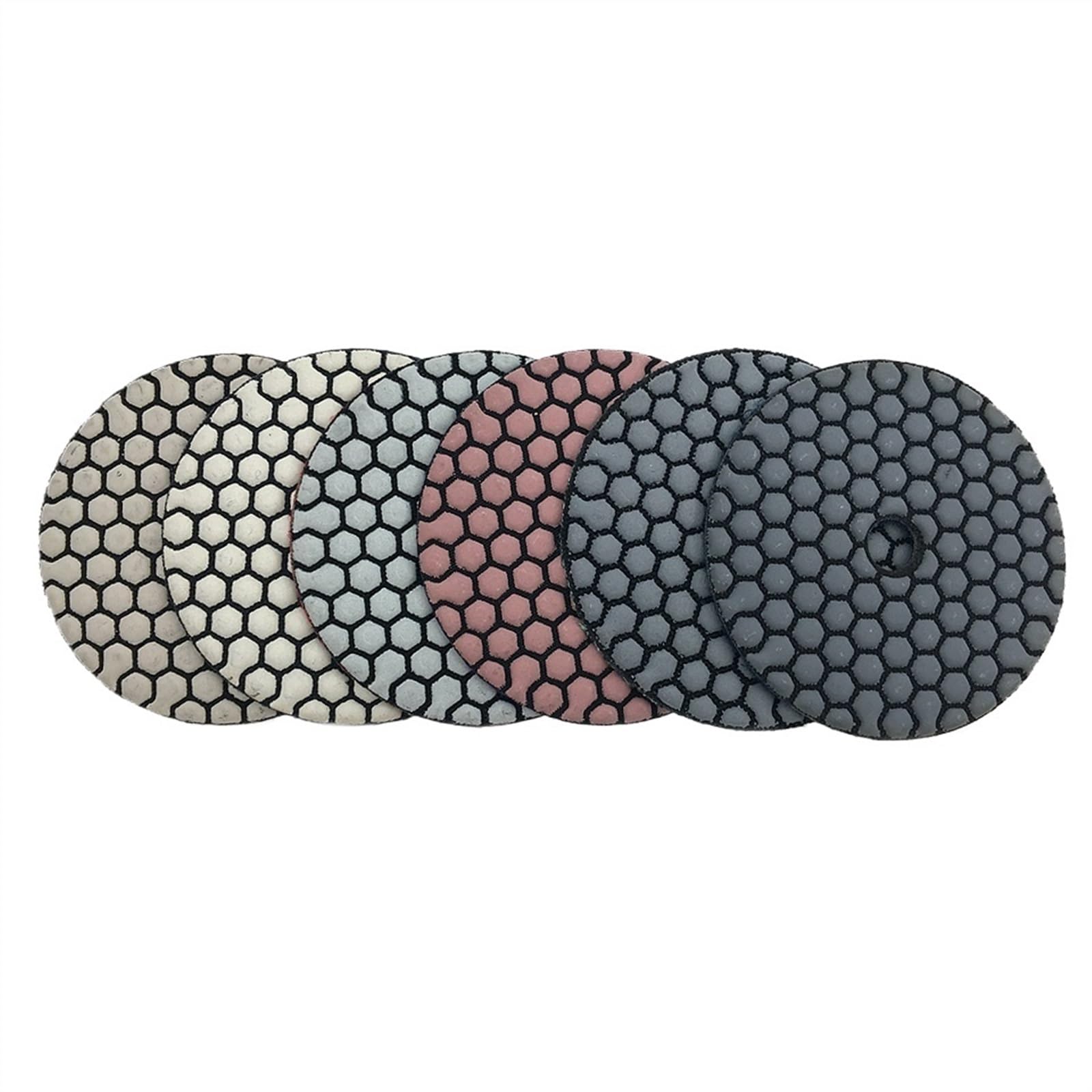 6 pezzi/set 3"/4" tampone for lucidatura a secco tipo tampone diamantato flessibile for granito marmo pietra disco abrasivo H3(COMPATIBLE_6 PCS_4 INCHES)