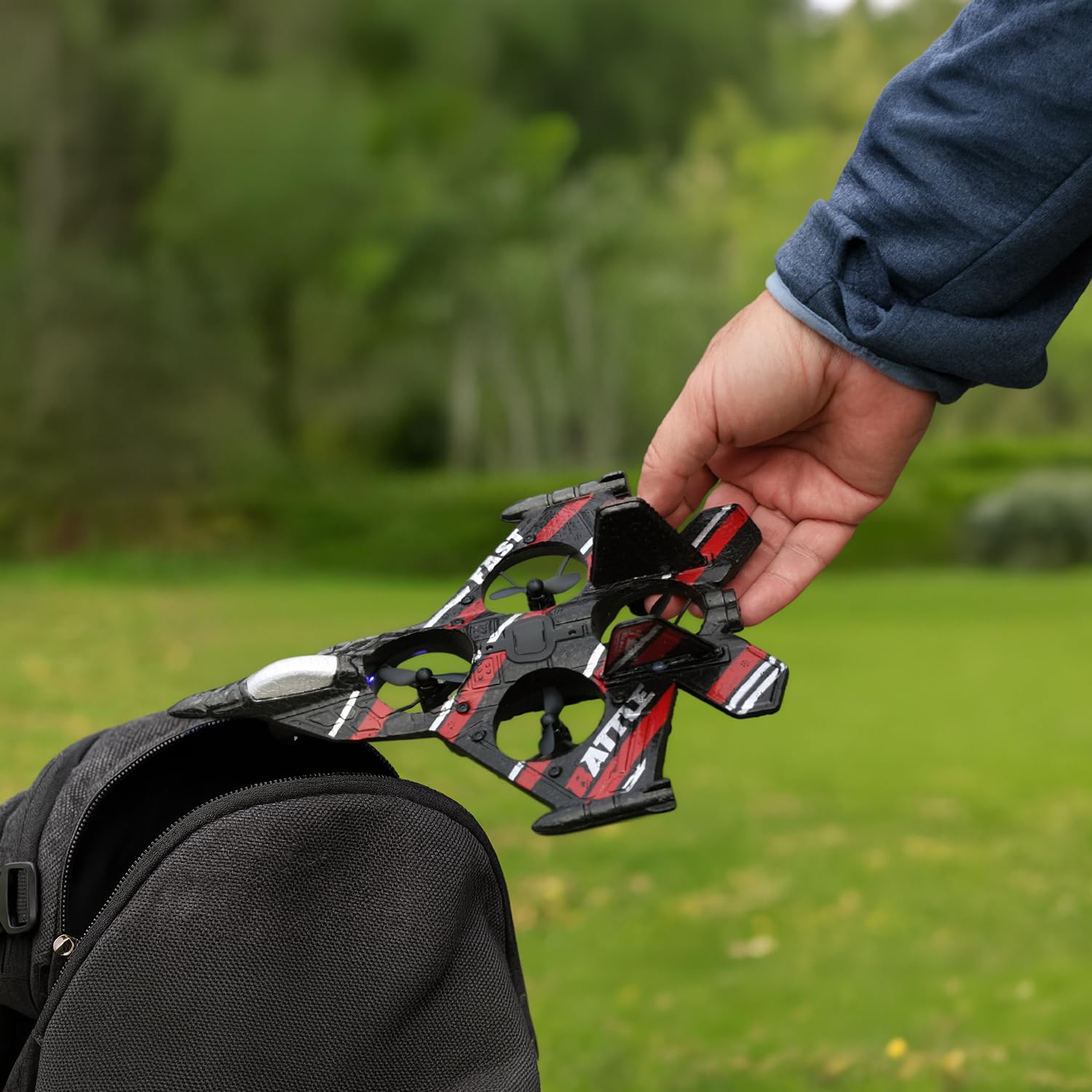 RED5 Telecomando Militare Jet Fighter 360 ° Stunt Auto Hover Quadcopter Drone