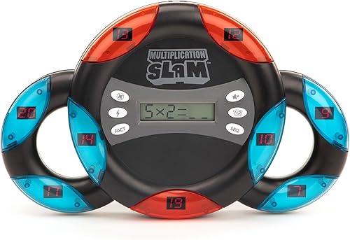 Educational Insights Juego electrónico de matemáticas de multiplicación Slam, juego electrónico de mano de matemáticas para niños, a partir de 8 años