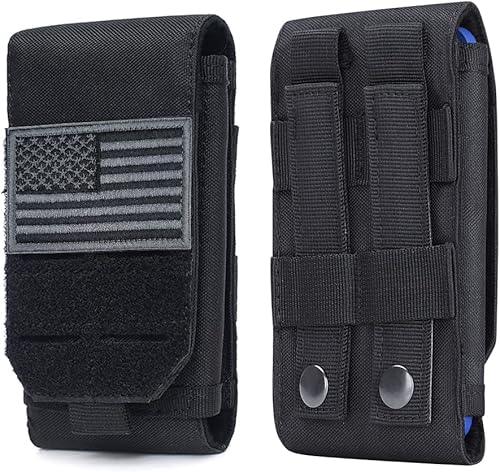 Miniatura 1 de Funda táctica universal negra Molle impermeable para iPhone 13 Pro Max12 Pro Max11 Pro MaxXS Max Less 6.7 pulgadas (compatible con OtterboxSurvivor