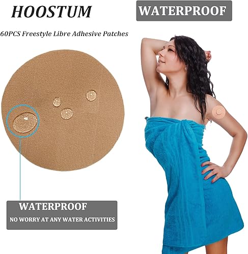 Miniatura 4 de Paquete de 60 fundas de sensor impermeables y resistentes al sudor para Libre 123Pro, parches adhesivos para sensor de estilo libre, cinta de