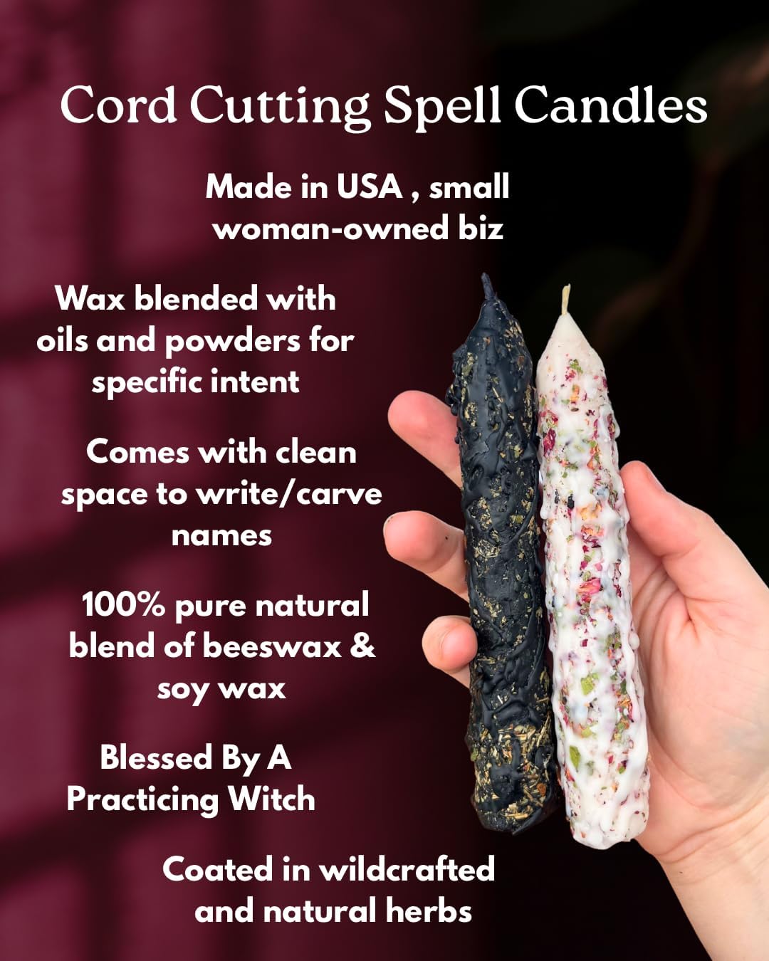 Cord Cutting Ritual Spell Kit – Energy Release, Banishing, Protection Candle, Protection Spell for Letting Go
