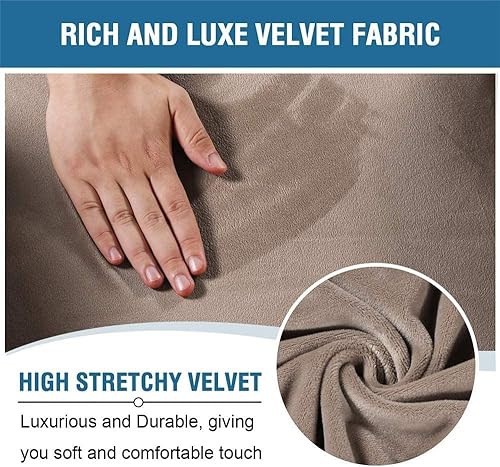 Miniatura 3 de XVBVS Fundas elásticas para sillón reclinable de terciopelo de lujo para sillón reclinable de 3 cojines funda de sofá reclinable súper suave