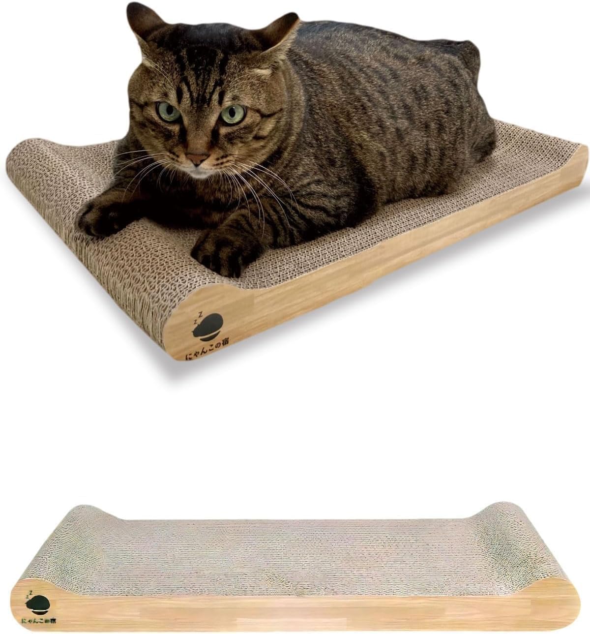 猫用の縦型爪とぎボード 爪研ぎマット 25×150cm カーキ Amazon | 【とぎかすゼロ 1年使える高耐久】 猫 爪研ぎ ぽっちゃり猫OK